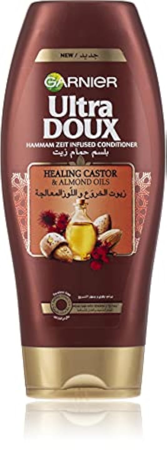 Garnier Ultra Doux Hammam Zeit Infused Conditioner with Healing Castor & Almond Oils, 400ml