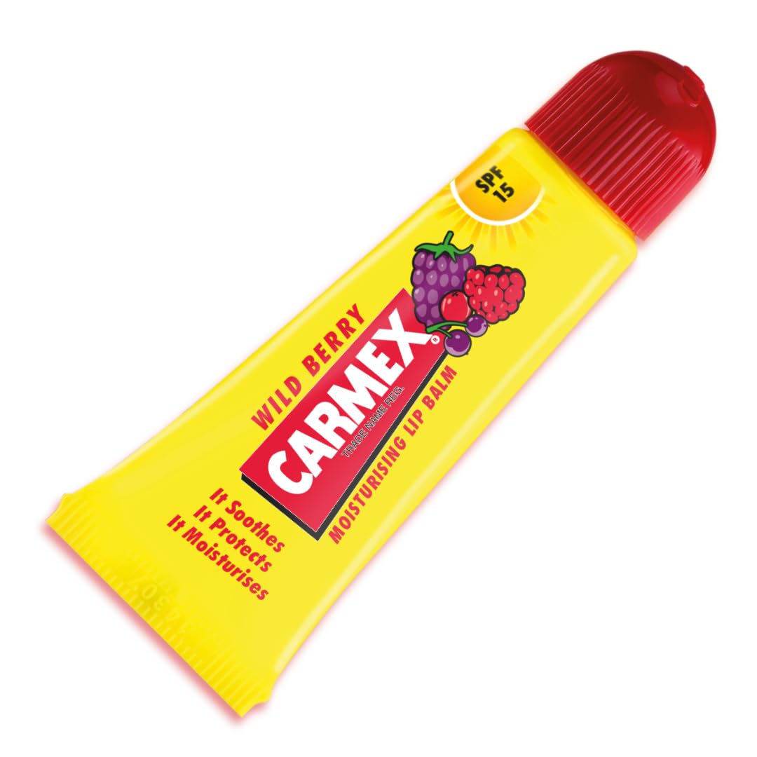 Carmex Wild Berry SPF15 Lip Balm Tube (10g) Healthy, Hydrated Lips all day