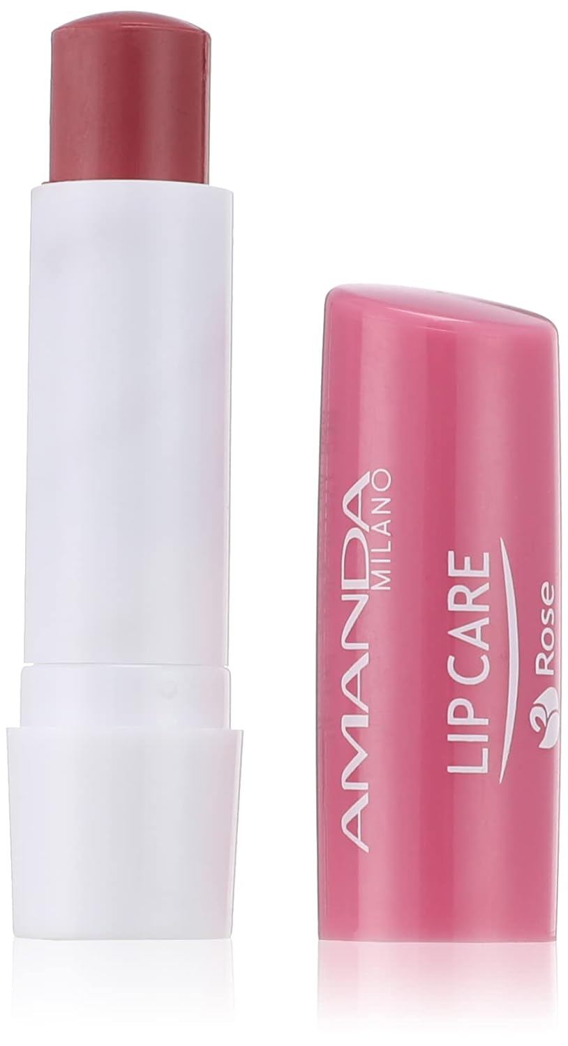 Amanda Milano Lip Balm with Shea Butter and Vitamin E - 05 Rose, 4.8 gm
