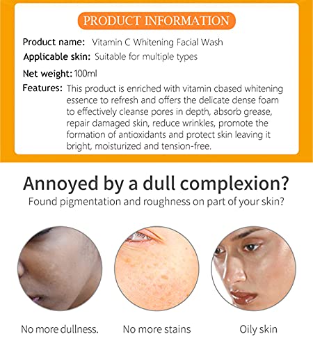 DISAAR Beauty Skincare Vitamin C Foam Facial Wash - 100ml