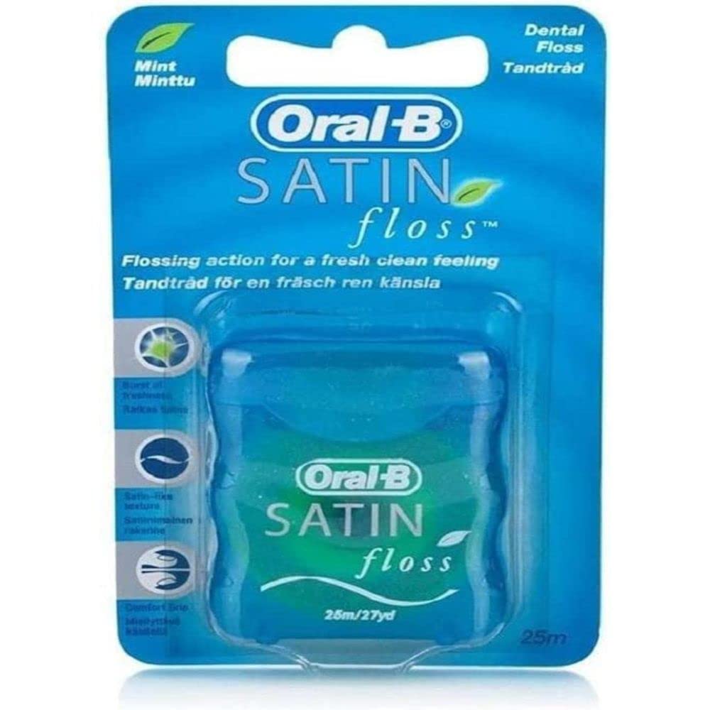 Oral-B Satin Tape Dental, Mint, 25 Meters