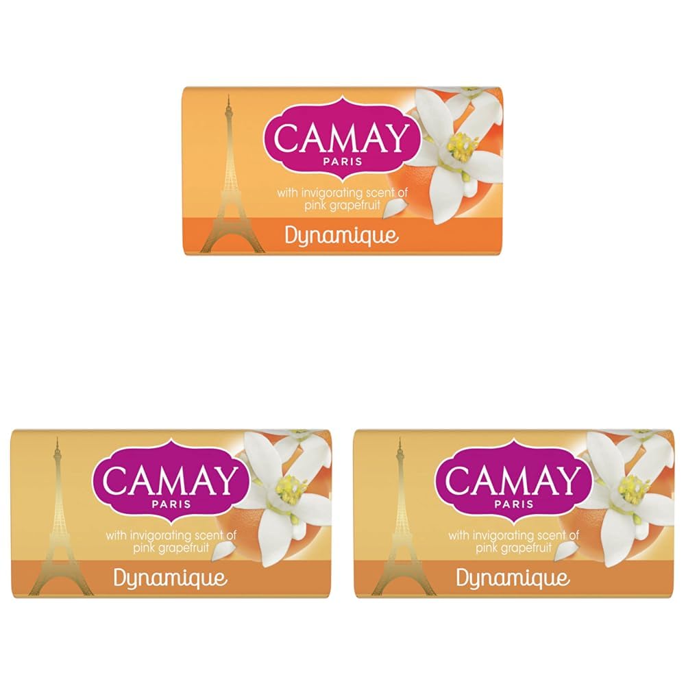 Camay Bar Soap Dynamique 115G (Pack of 3)