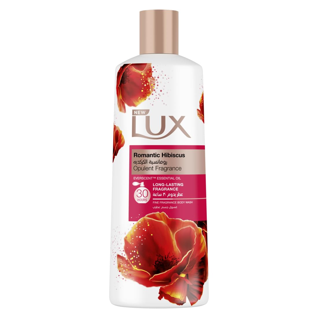 Lux Perfumed Shower Gel Romantic Hibiscus For 30 Hours Long Lasting Fragrance 250ML