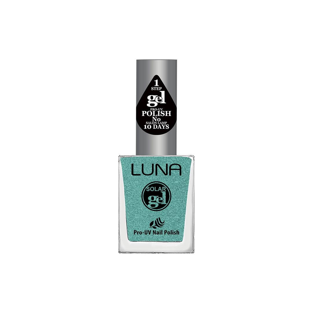 Luna Solar gel nail polish Luna 10 ml - Hologram Aqua Metallic No.2004