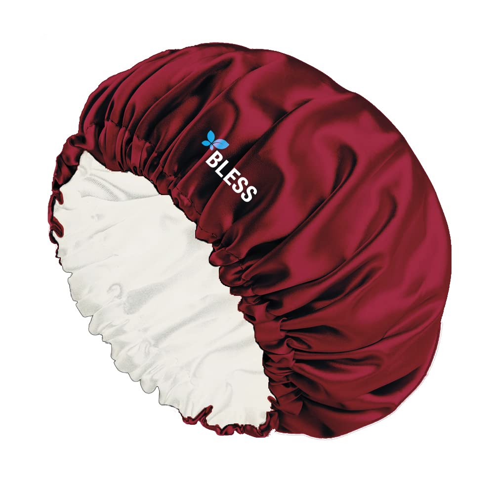 Bless satin bonnet marron