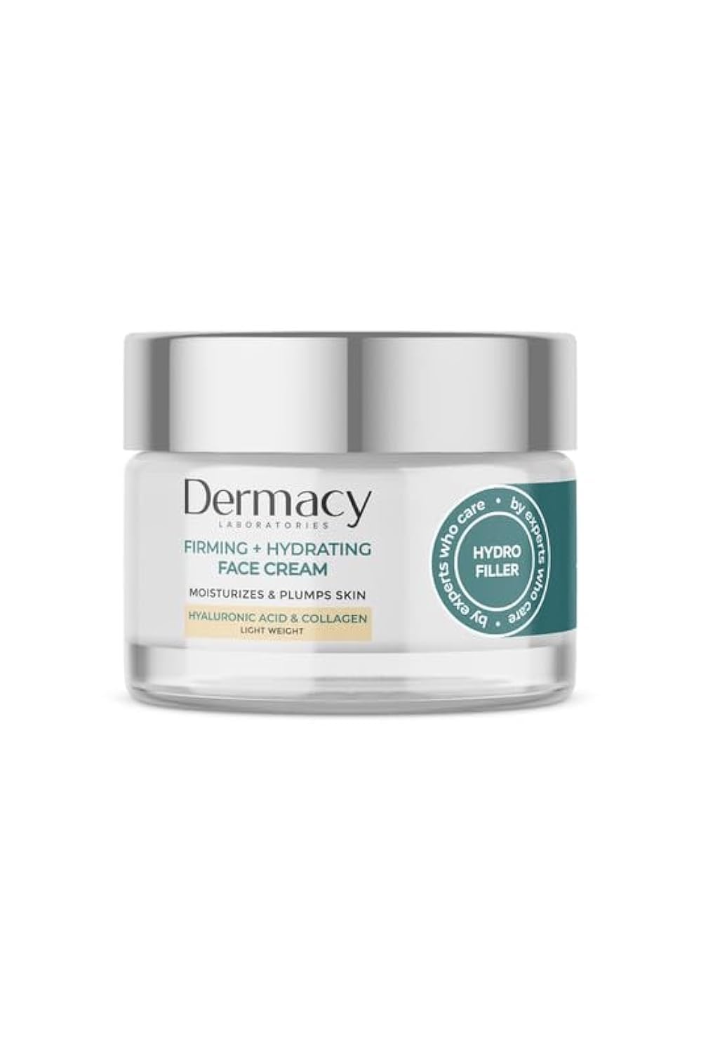 Dermacy Labs Anti-Aging Firming + Hydrating Face Cream 50 mL | Collagen & Hyaluronic Acid Moisturizer | Lightweight, Non-Greasy Formula for Plump, Firm, and Hydrated Skin | Dermatologist Tested