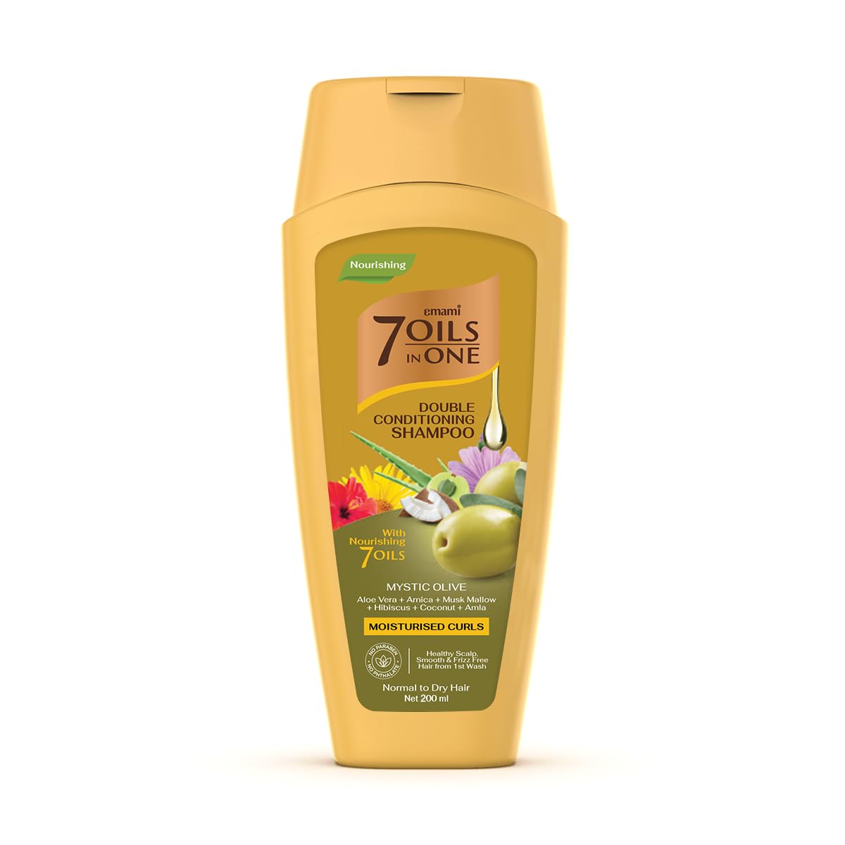 Emami 7 Oils in One Double Conditioning Shampoo Mystic Olive 200 ML