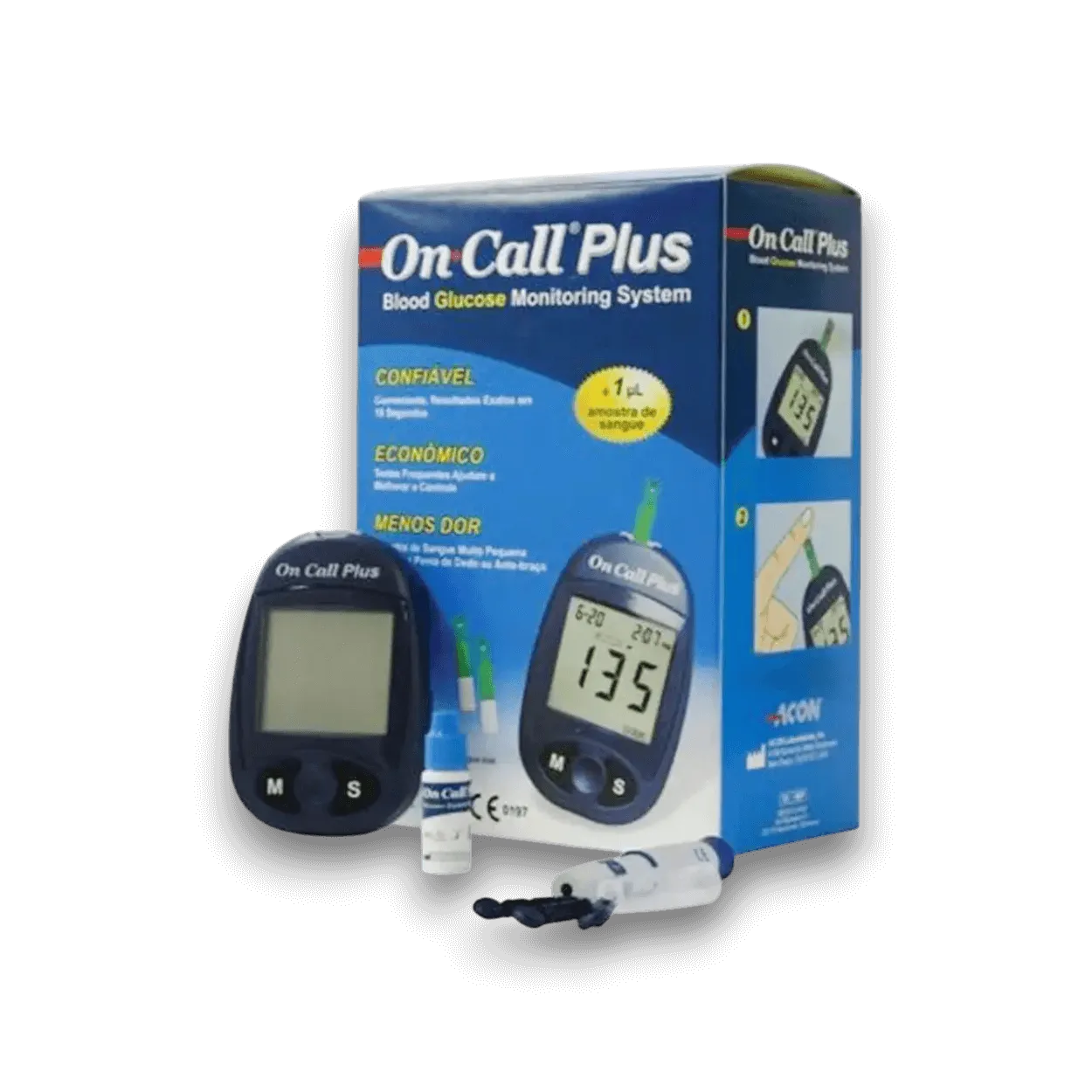 On Call Plus Blood Glucose Meter + 50 Strips