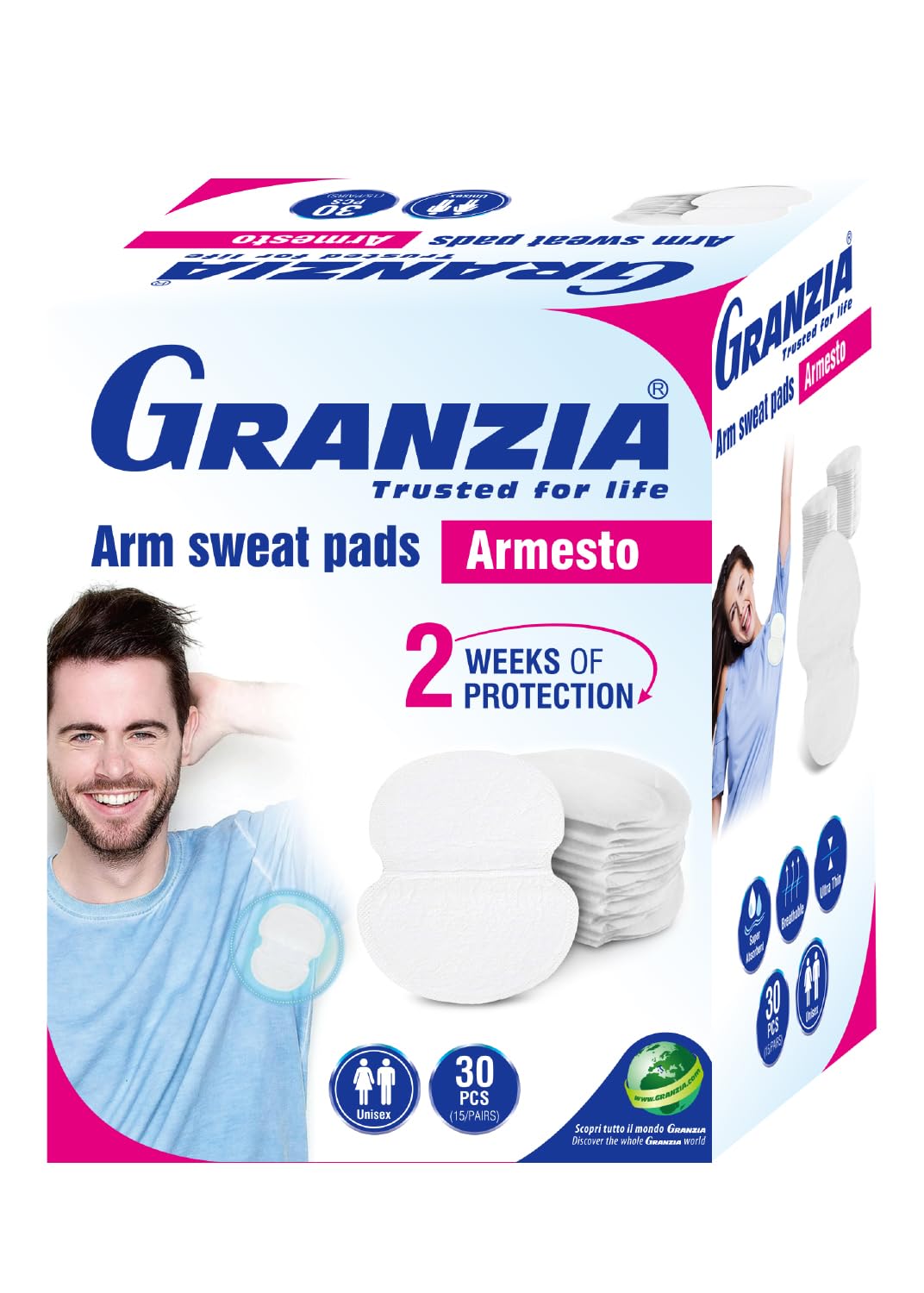 Granzia Arm Sweat Pads ARMESTO