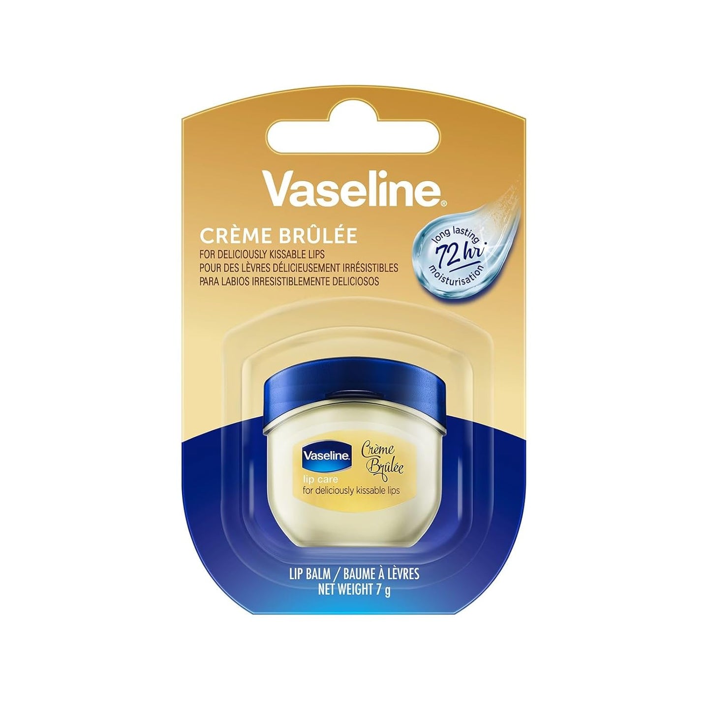 Vaseline Lip Balm Therapy, Creme Brulee - 7g