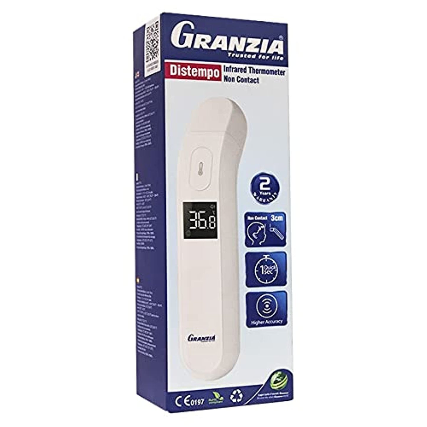 Granzia Distempo Infrared Digital Remote Thermometer