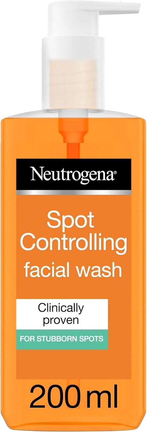 Neutrogena Spot Controlling Face Wash, Oil-free, Scientifically Proven Skin Removal Formula, For Clear & Smooth Skin, 200ml