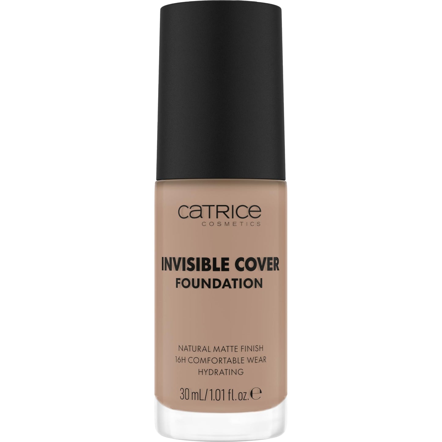 Catrice Invisible Cover Foundation, No. 030N, Nude, Moisturising, Long-Lasting, Natural, for Dry Skin, Vegan, Oil-Free, Paraben-Free, No Microplastic Particles, Pack of 1 (30 ml)
