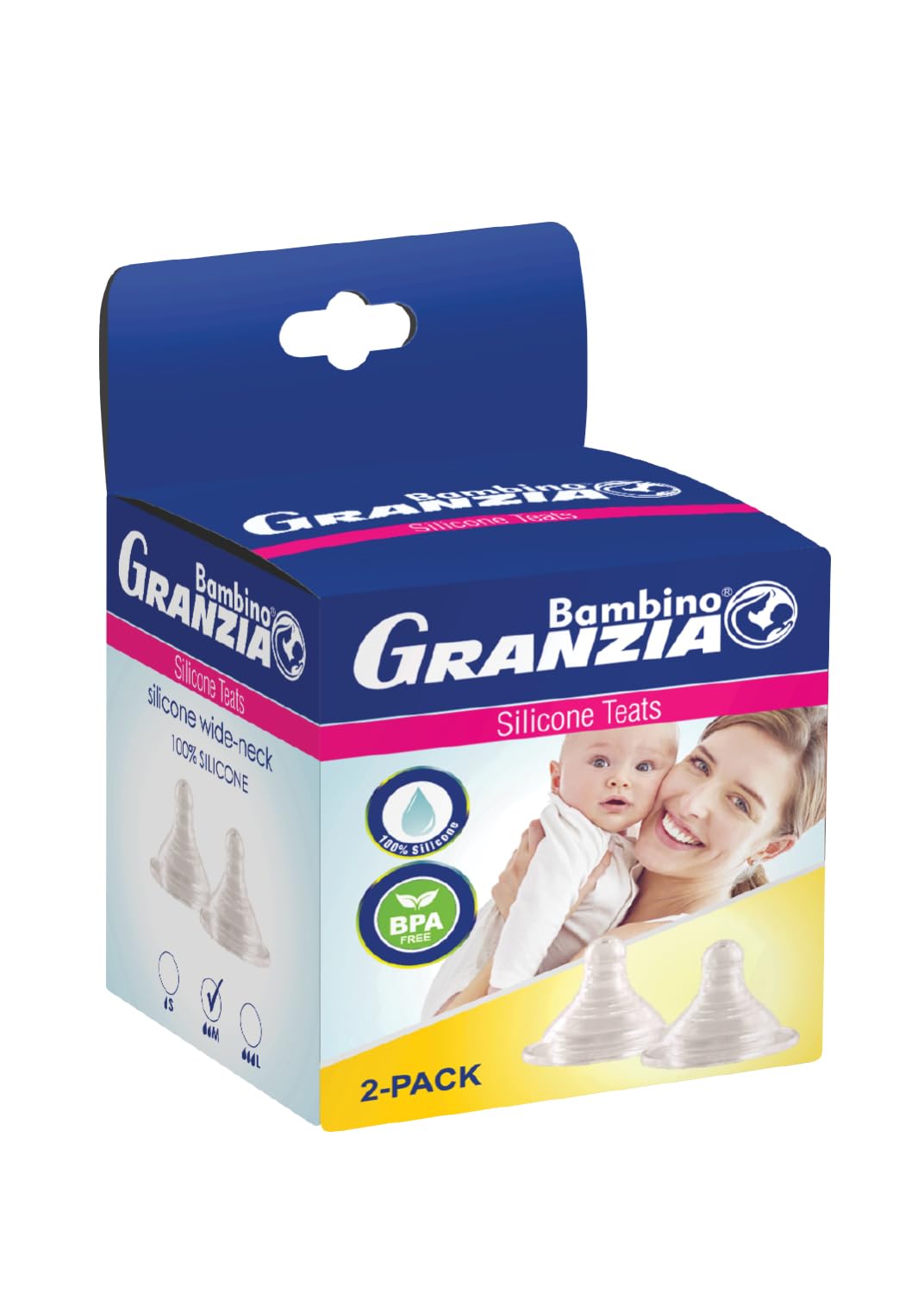 Granzia Baby Silicone Teats Medium