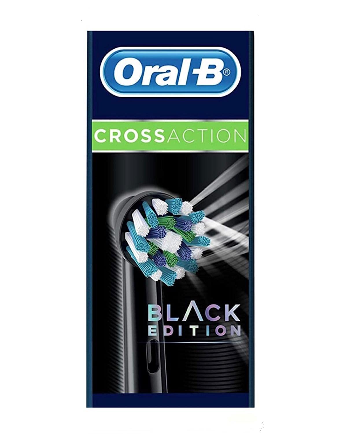 Oral-B CrossAction Replacement Black Toothbrush Heads - Refills for Oral-B Electric Toothbrushes - Pack of 1