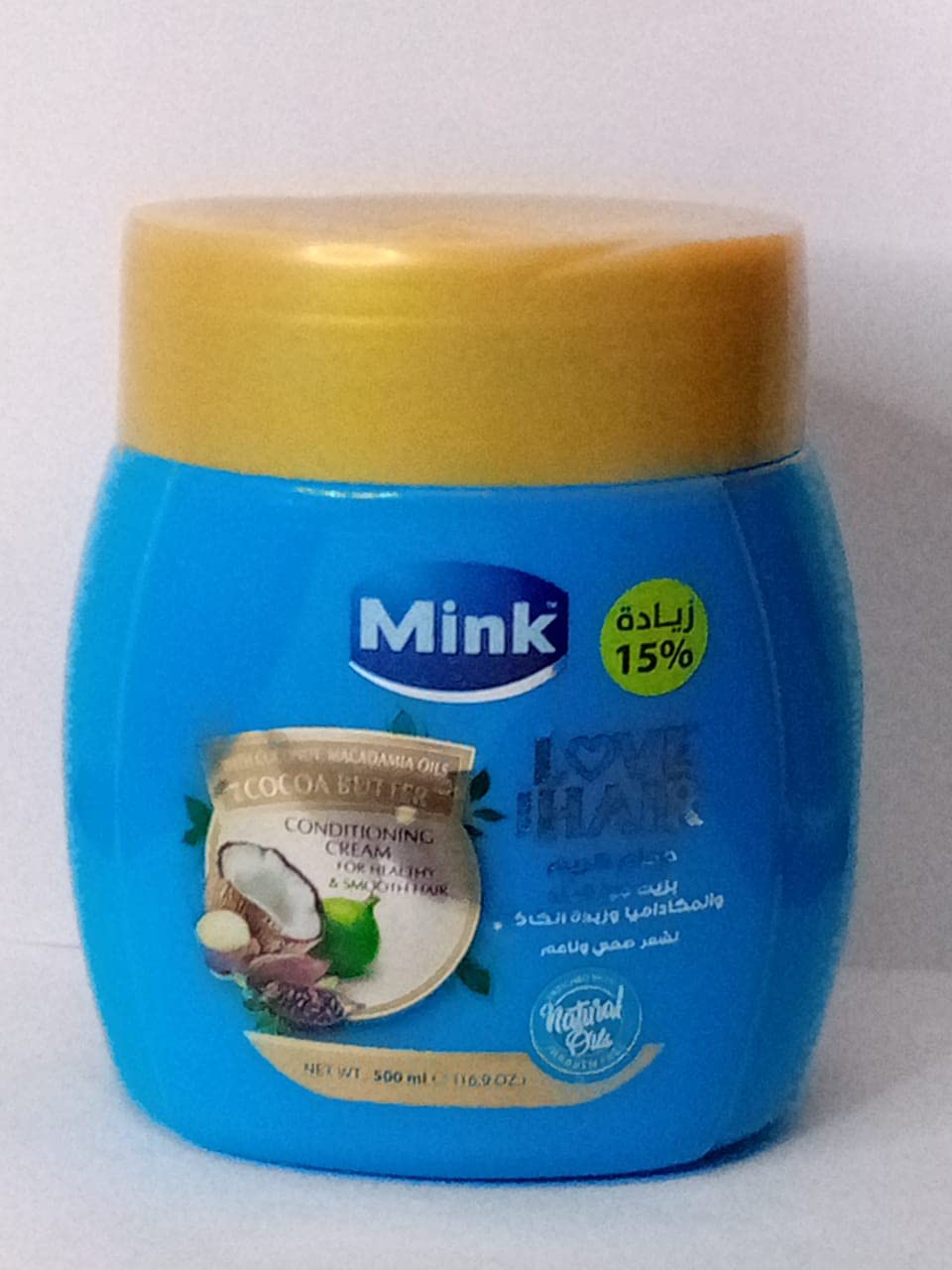 Mink Hair Conditioning Cream with Mink And Wheat Germ Oil, 500 ml