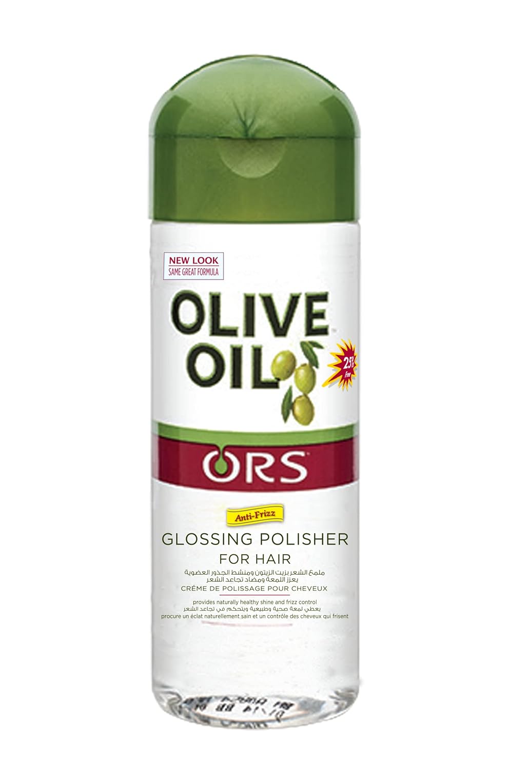 ORS Olive Oil Glossing Polisher For Hair (187mL) | Anti-Frizz | Provides Naturally Healthy Shine and Frizz Control
