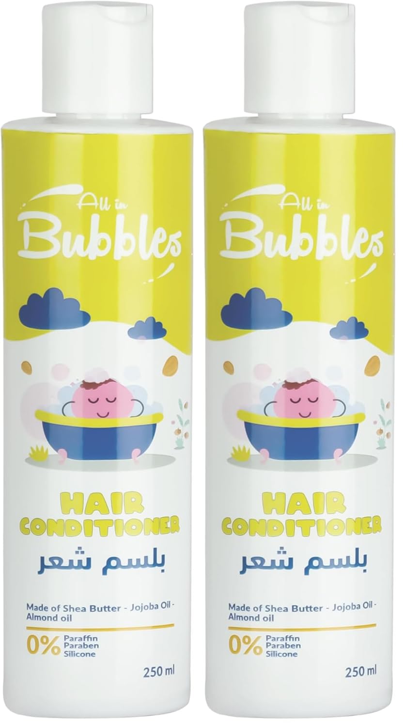 Bubbles Baby Hair Conditioner 250ml (0% Paraffin 0% Paraben 0% Silicone) (Pack of 2)