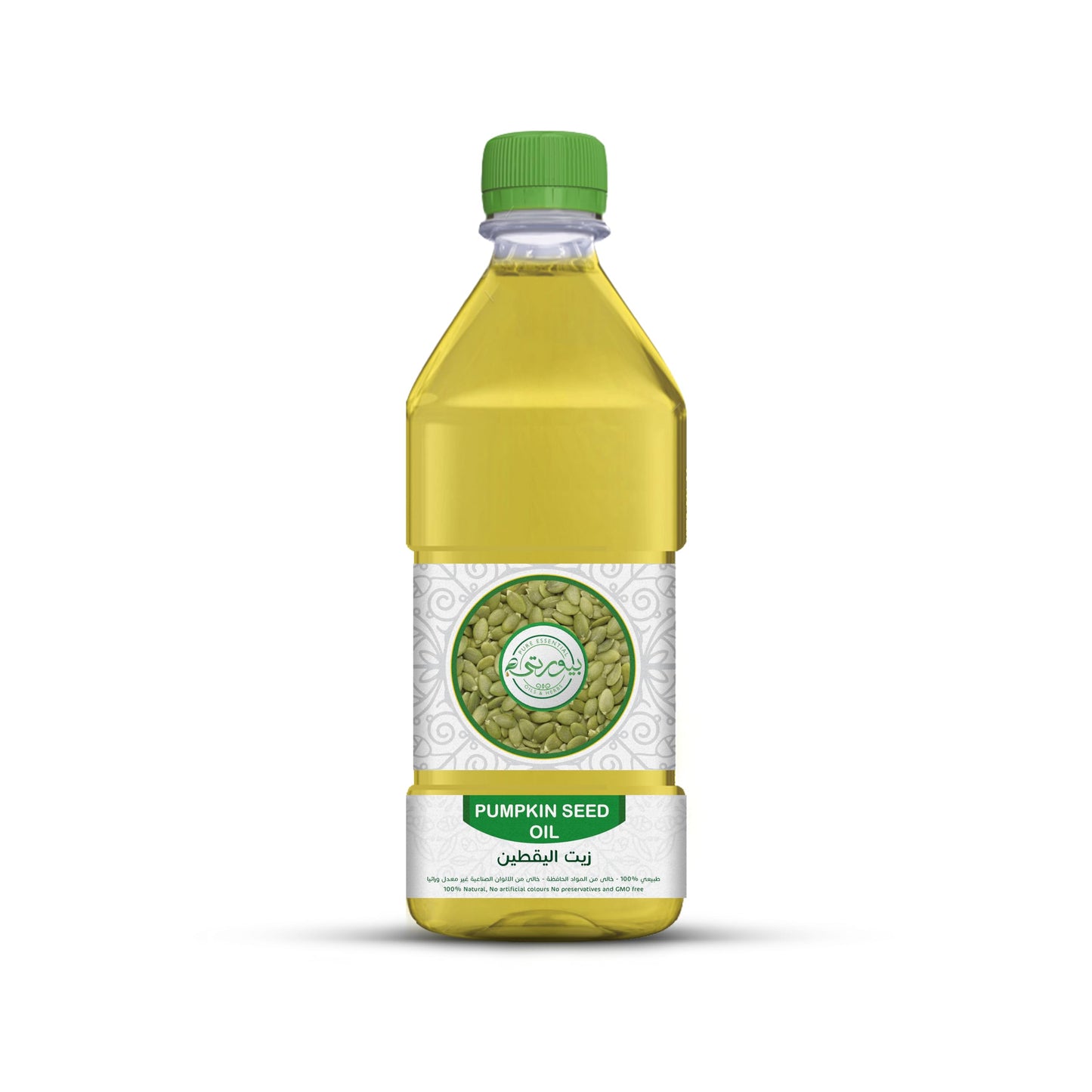 Purity- بيورتي Pumpkin Seed Oil, Cold Pressed, 100% Pure & Natural, Nutrient-Rich Oil for Skin, Hair, and Culinary Uses, 1 Liter