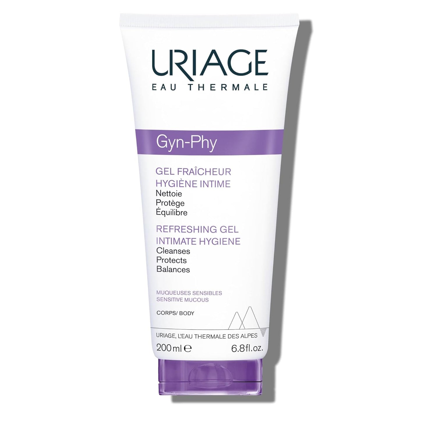 Uriage Gyn-Phy Intimate Wash Refreshing Gel I Daily Hygiene For Intimate Areas I Gently Cleanses&Protects Natural Balance.Foaming Gel,Floral Fragance Iparaben Free I Tested Under Gynecological Control
