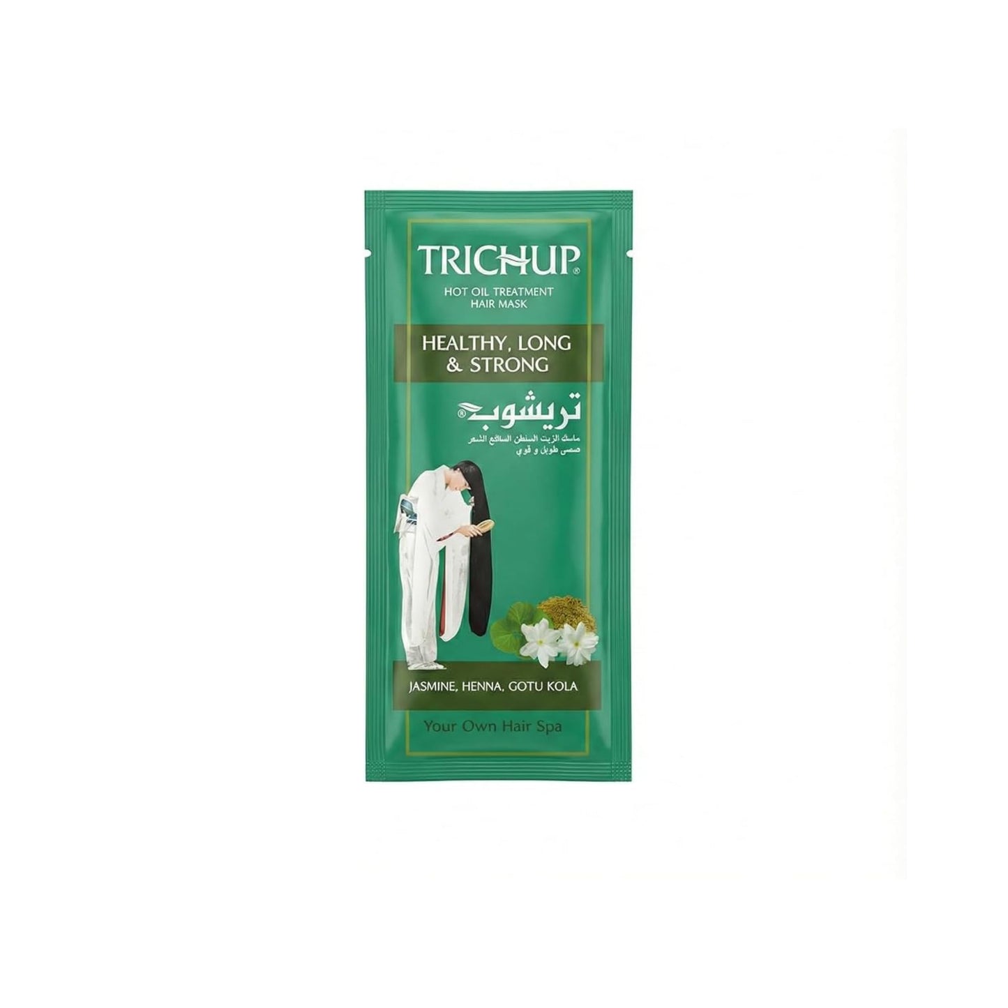 Trichup Healthy Long & Strong Hair Mask (30ml) – Enriched with Gotu Kola & Henna – Ayurvedic Formula for Hair Strengthening & Damage Repair – Intensive Conditioning for Smooth, Bouncy & Healthy Hair