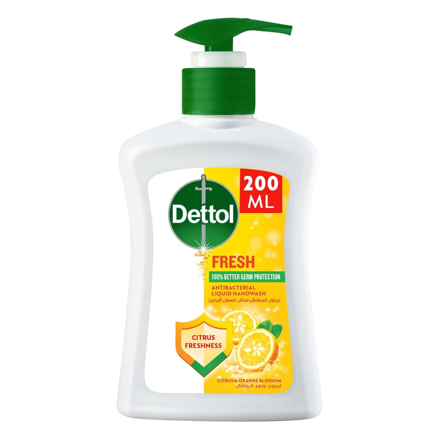 Dettol Fresh Anti-Bacterial Liquid Hand Wash - Citrus & Orange Blossom,200Ml