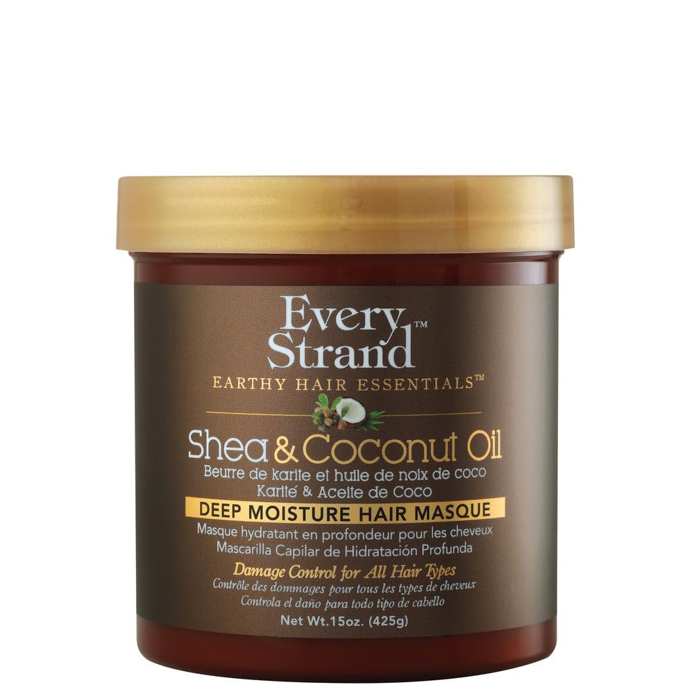 Every Strand Masque Shea & Coconut Oil Deep Moist15 Ounce Jar (425g)