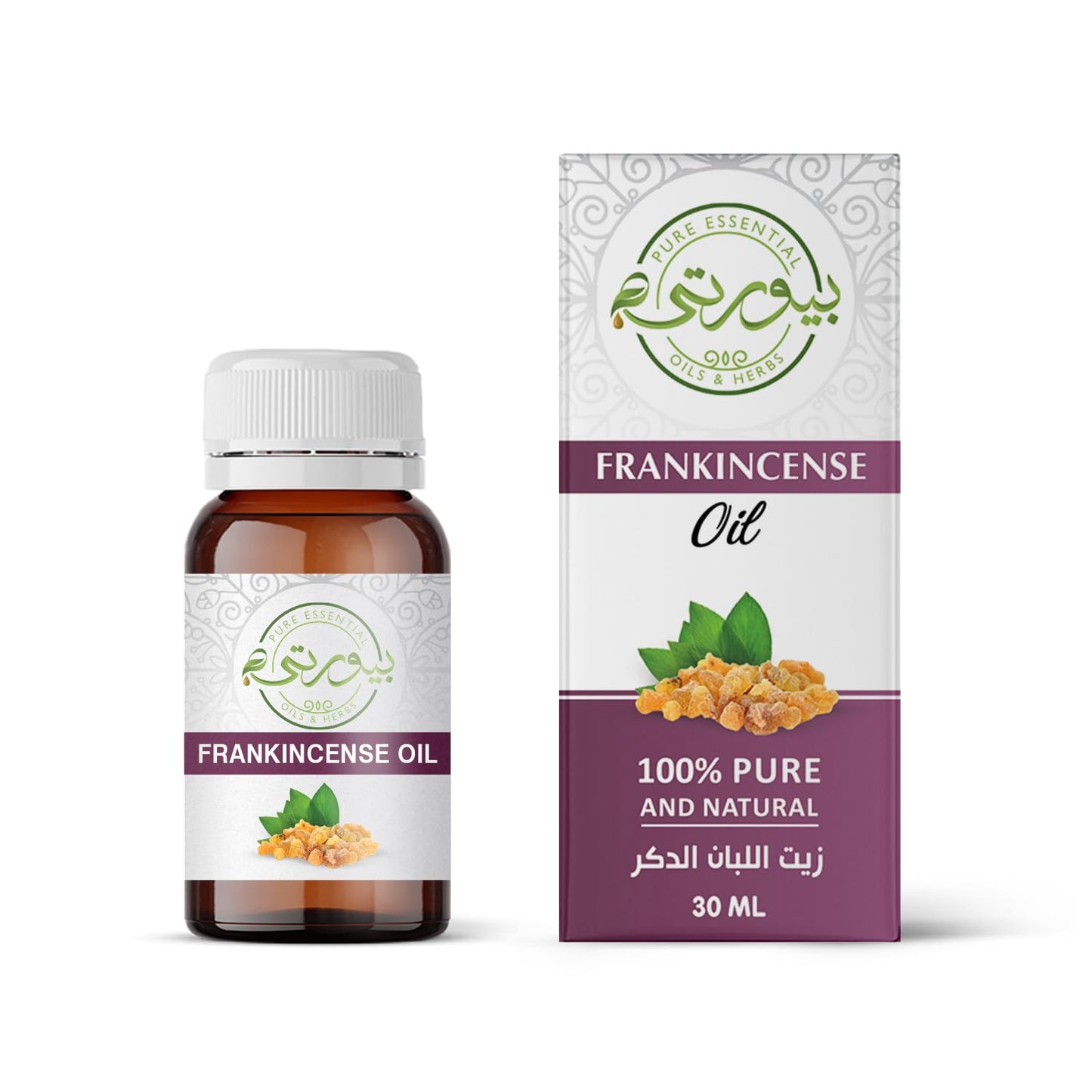Purity- بيورتي Frankincense Oil Stretch Mark and Scar Massage Oil 100% Pure for for Softer & Smoother Skin Natural Undiluted Oil 30 ML