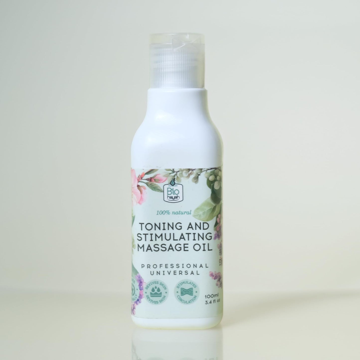 BioHayah Toning & Stimulating Massage Oil 100 ml – Relieves Muscle Tension & Boosts Circulation