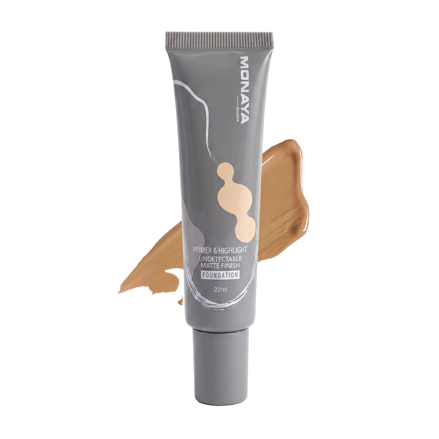Monaya F005 Primer & Highlight Undetectable Matte Finish Foundation (F201#)