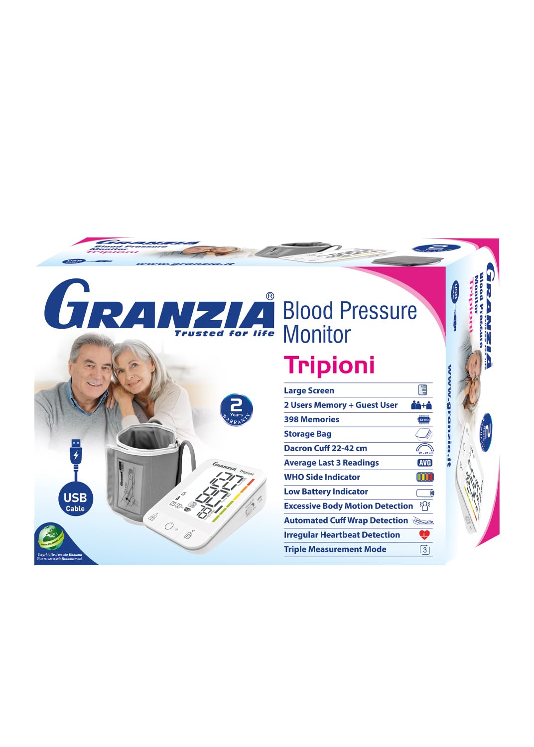 Granzia Tripioni Blood Pressure Monitor