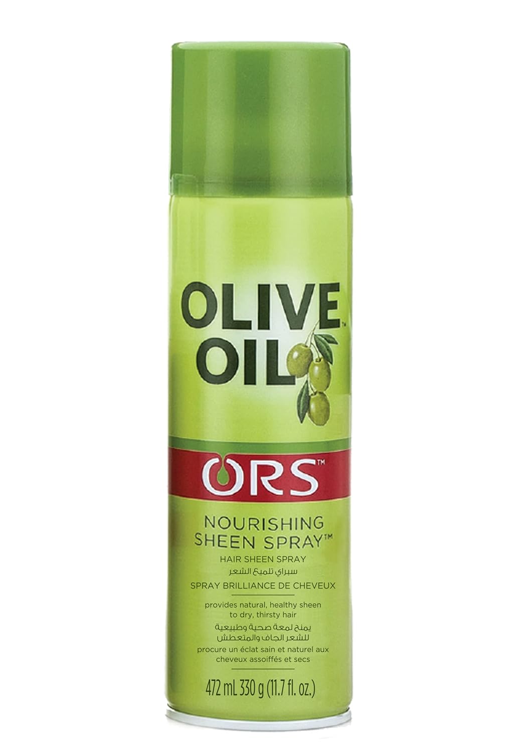 ORS Olive Oil Nourishing Hair Sheen Spray 85mL | Adds Natural Shine & Moisture to Dry Hair | Smooths Frizz for Soft, Healthy-Looking Hair | Lightweight & Non-Greasy