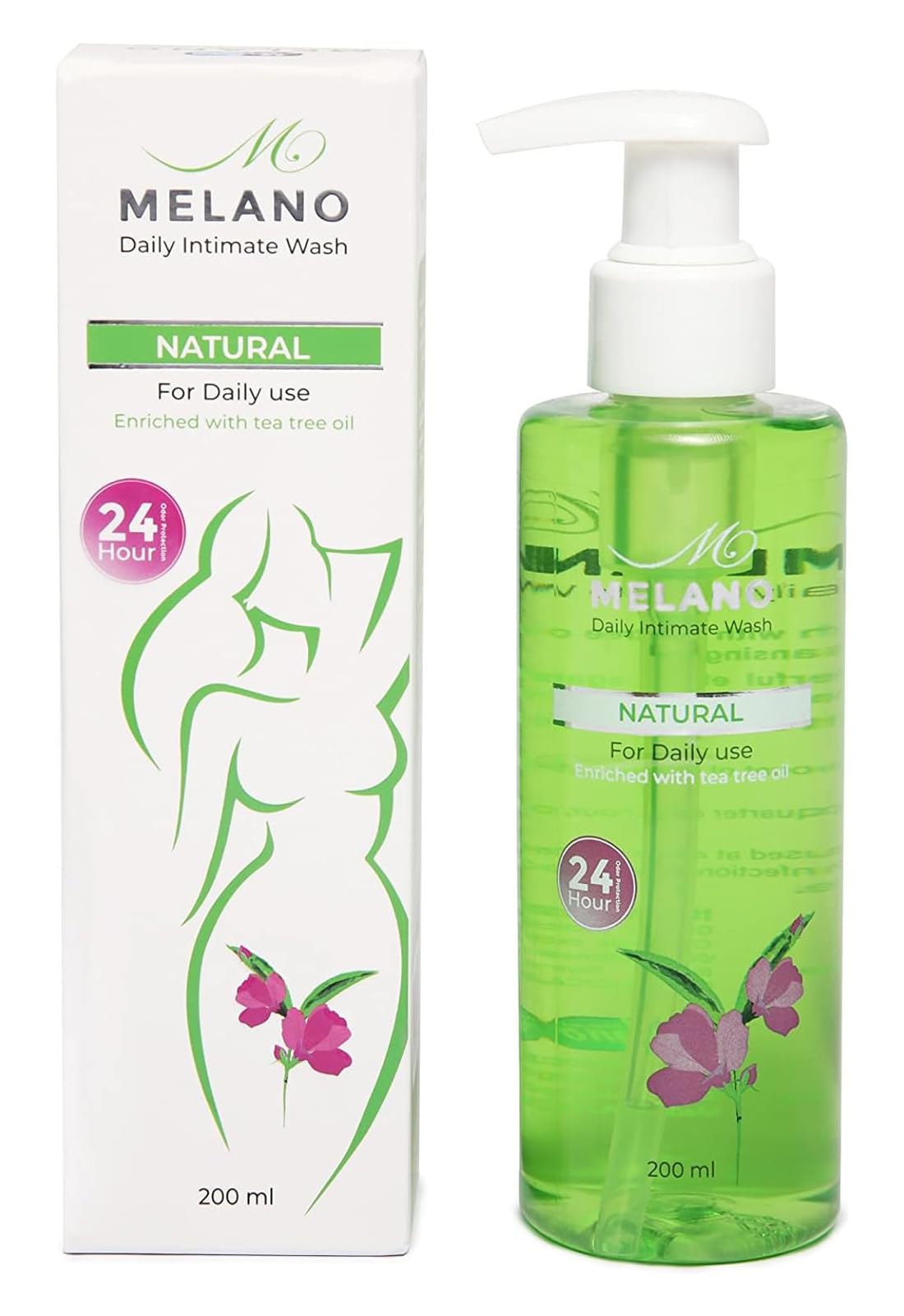 Melano Pharma Daily Intimate Wash With Tea Tree Oil 200ml - Green