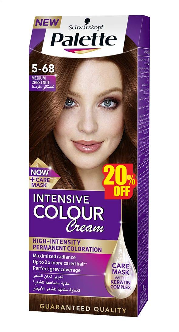 Palette Intense Color Cream, 5-68 Medium Chestnut - 100 ml