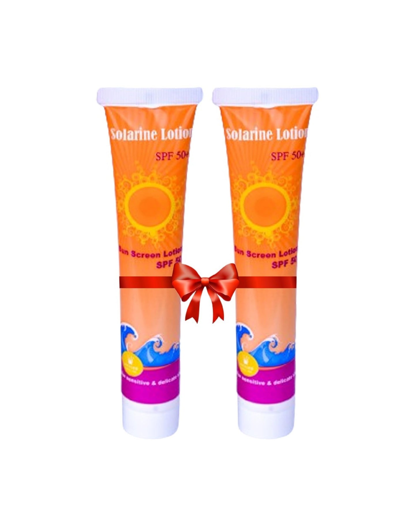 WEISER Solarine Lotion Sunscreen SPF 50+ Pack of 2, For Sensitive and Delicate Skin 50ML