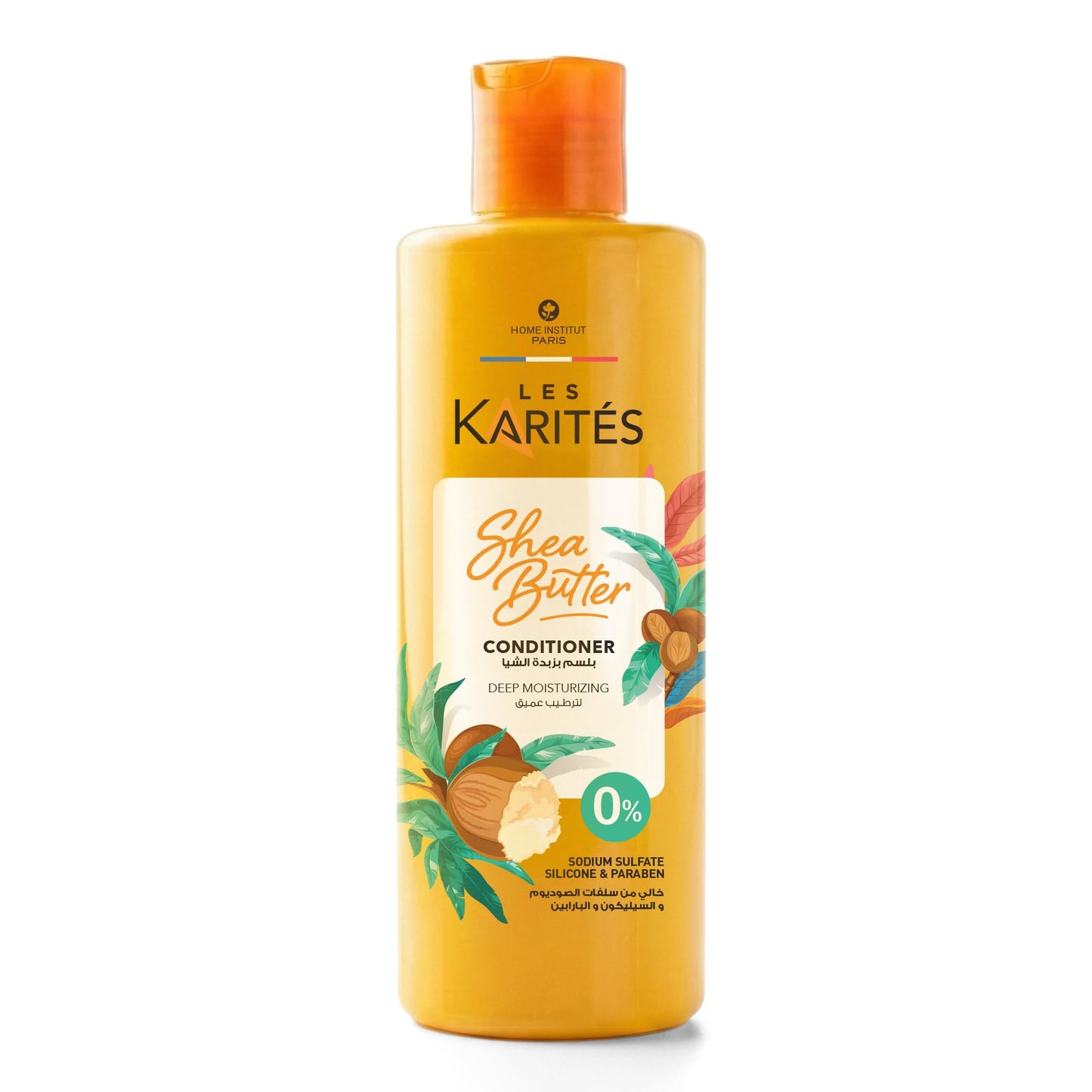 Les Karités Deep Moisturizing Conditioner (400ml) - With Shea Butter - Instant Detangling & Hydration for Dry Hair - Silicone Free & Paraben Free - Softens & Smooths