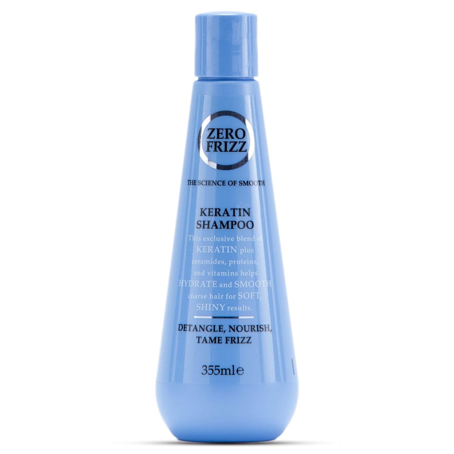 Zero Frizz Keratin Shampoo for Frizzy Hair - 355 ml