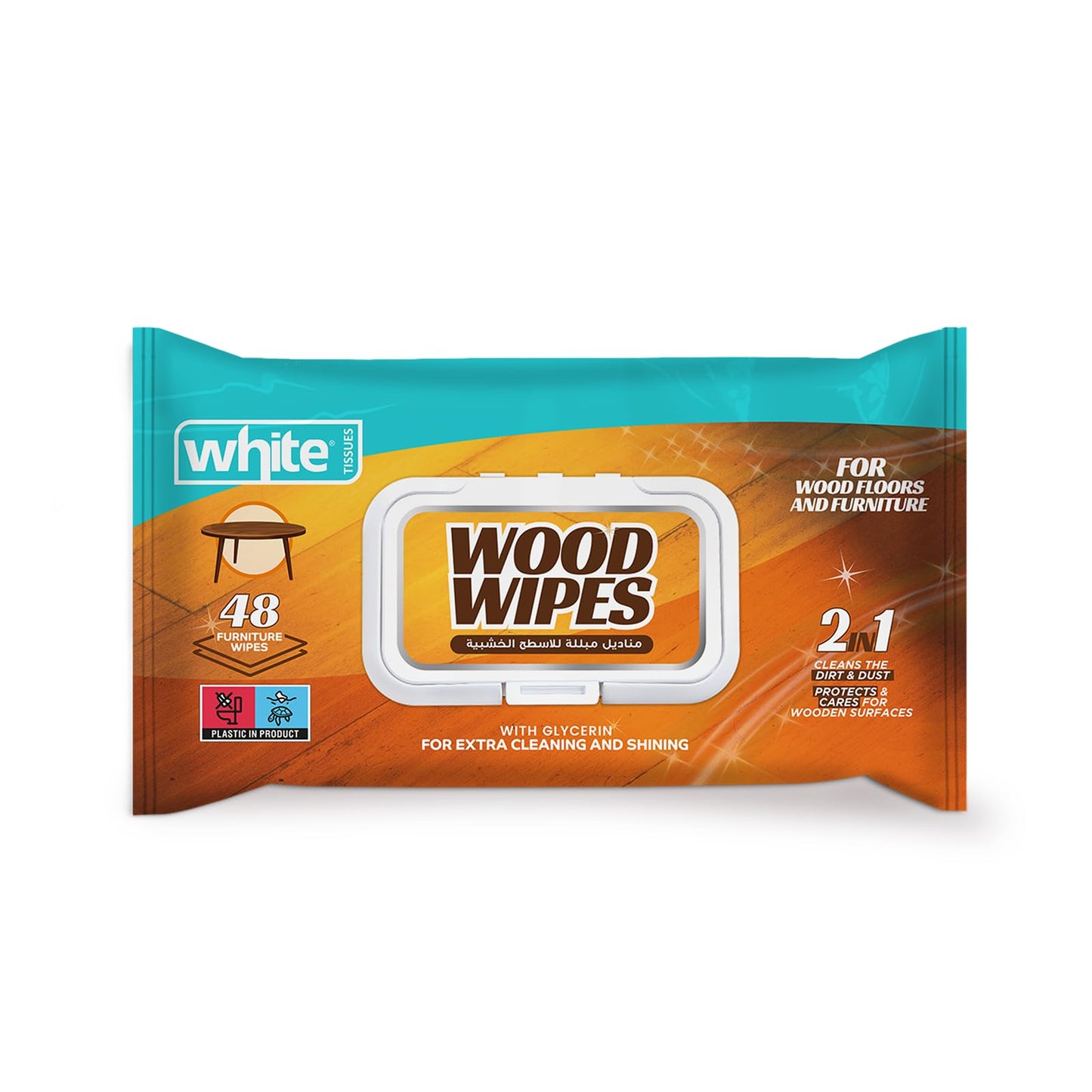White Wood Furniture wipes 48s