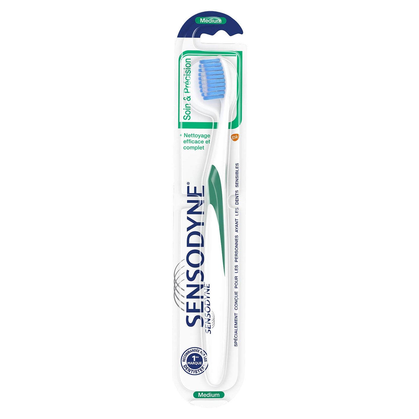 Sensodyne Toothbrush, Care & Accuracy, for Sensitive Teeth, Medium (Assorted)