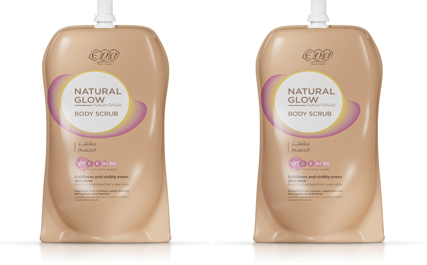 Eva Skin Care Natural Glow Body Scrub 250 gm (Pack of 2)