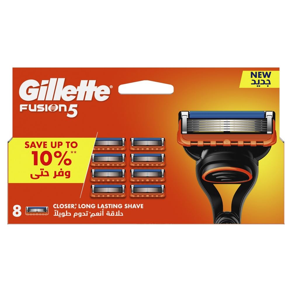 Gillette Fusion5 Men's Blades Razor Refills - Pack of 8