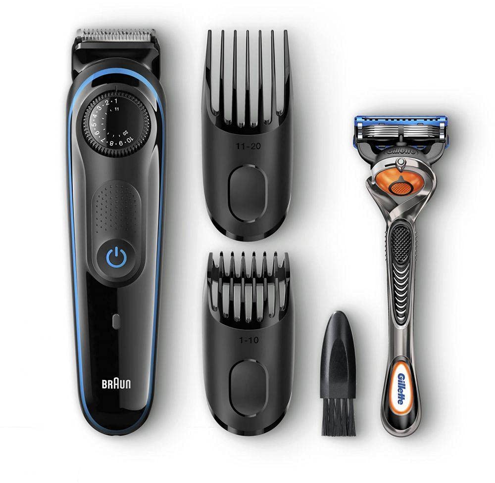 Braun BT3040 Beard Trimmer For Men With 2 Combs, Gillette Fusion ProGlide Razor – Ultimate Precision for 100% Control Of Your Style