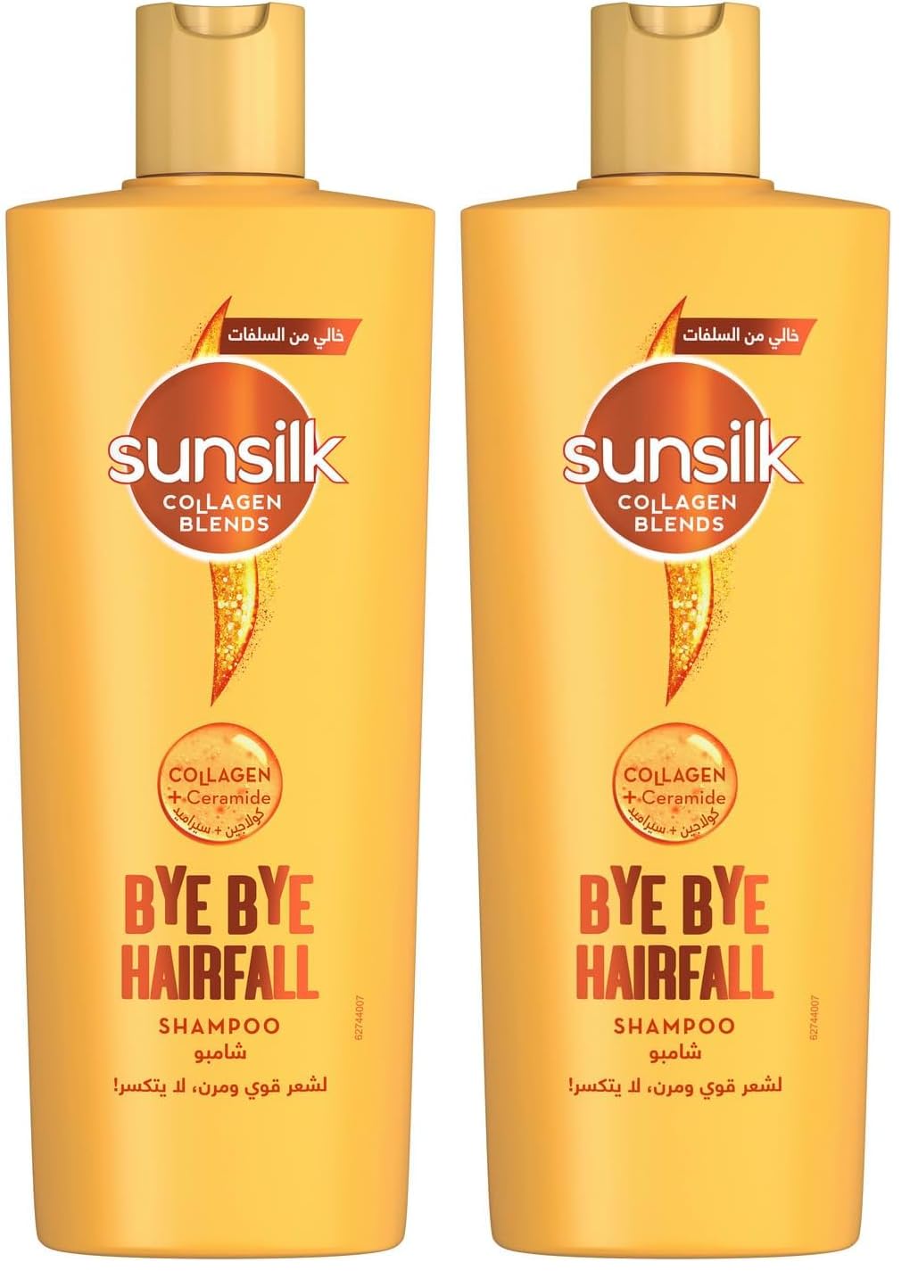 Sunsilk Collagen Blends sulfate free Shampoo, Bye Bye Hair Fall with Collagen & Ceramide, for 10X stronger & flexible Hair, 350ml (Pack of 2)