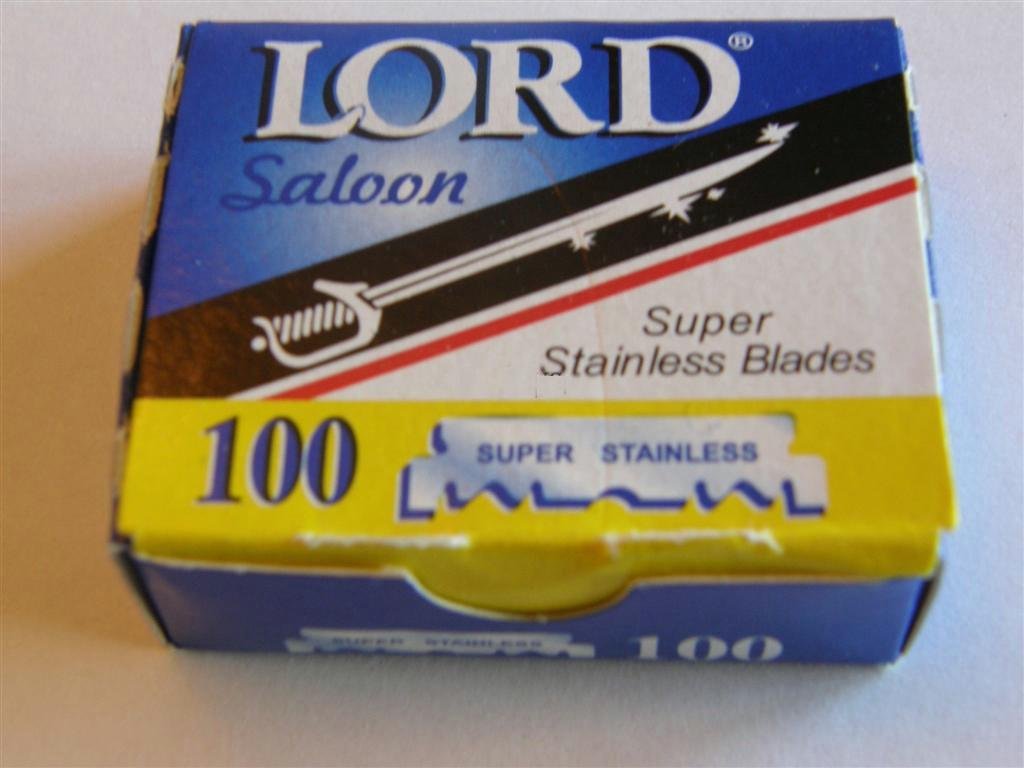 Lord Super Stainless Shaving Razor Blades 100-Pieces