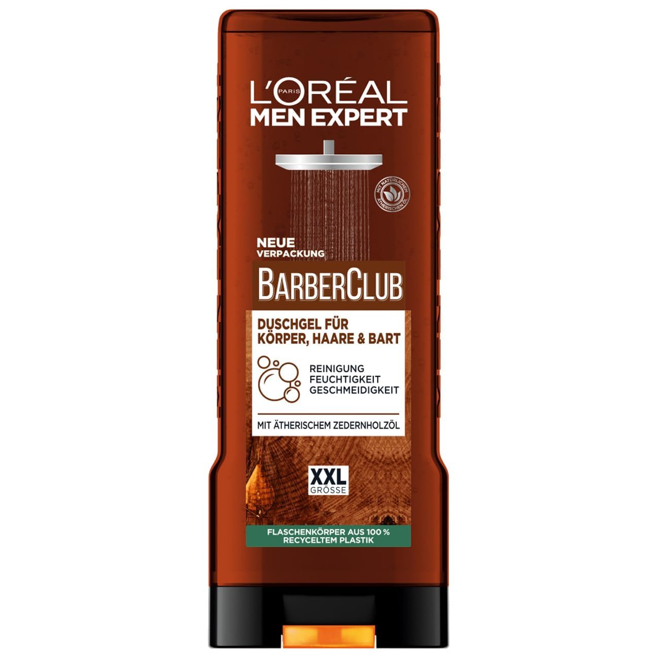 L'Oréal Men Expert Barber Club XXL Shower Gel for Men, Body, Hair & Beard, 400 ml