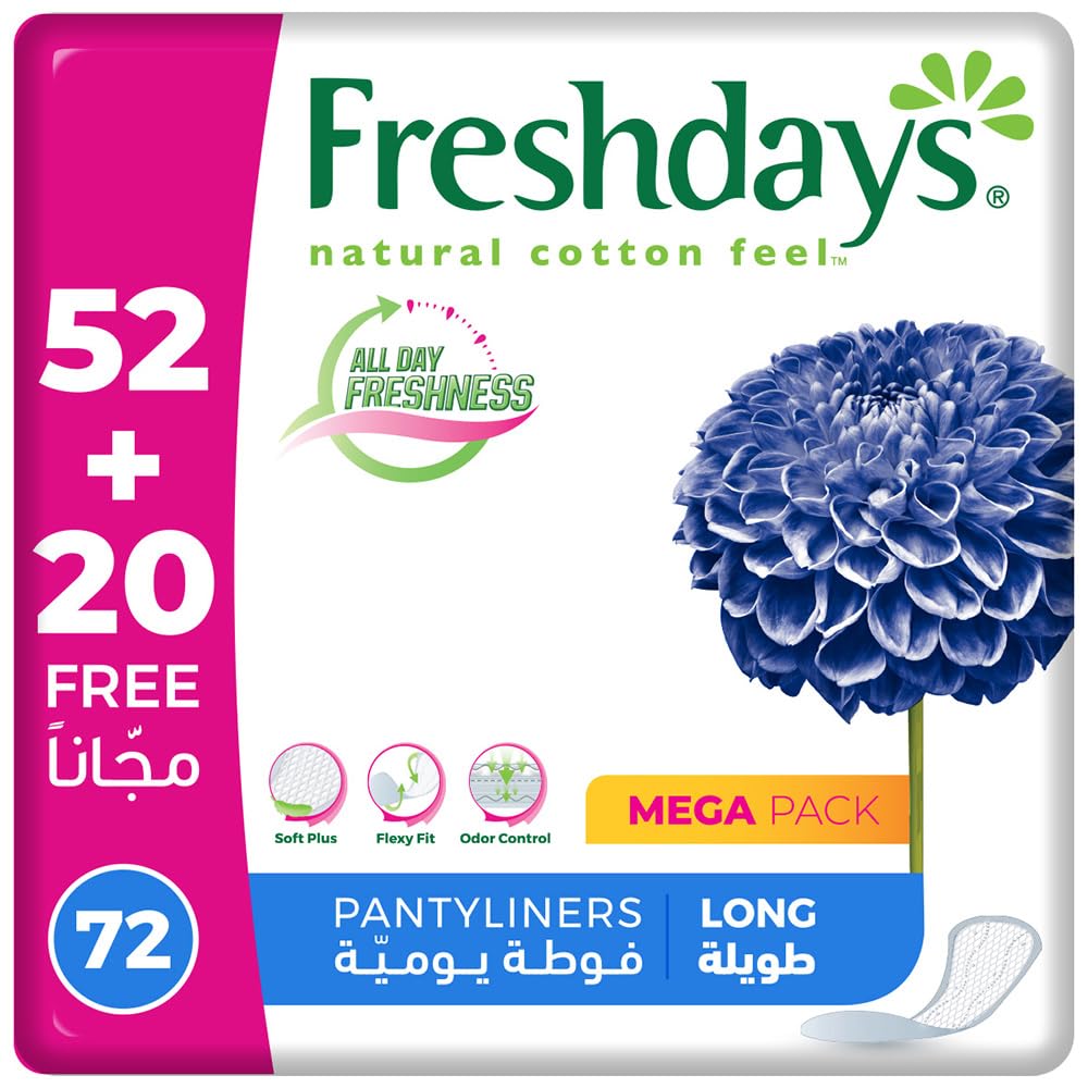 Freshdays Long Mega Pack 72 Pads