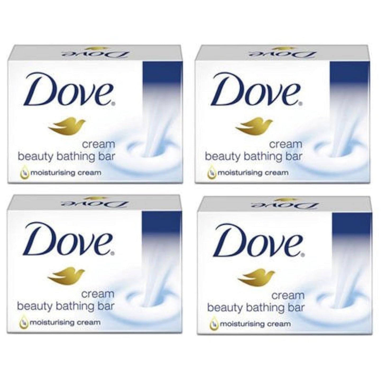 Dove Cream Beauty Bathing Bar 50g (Pack of 4)