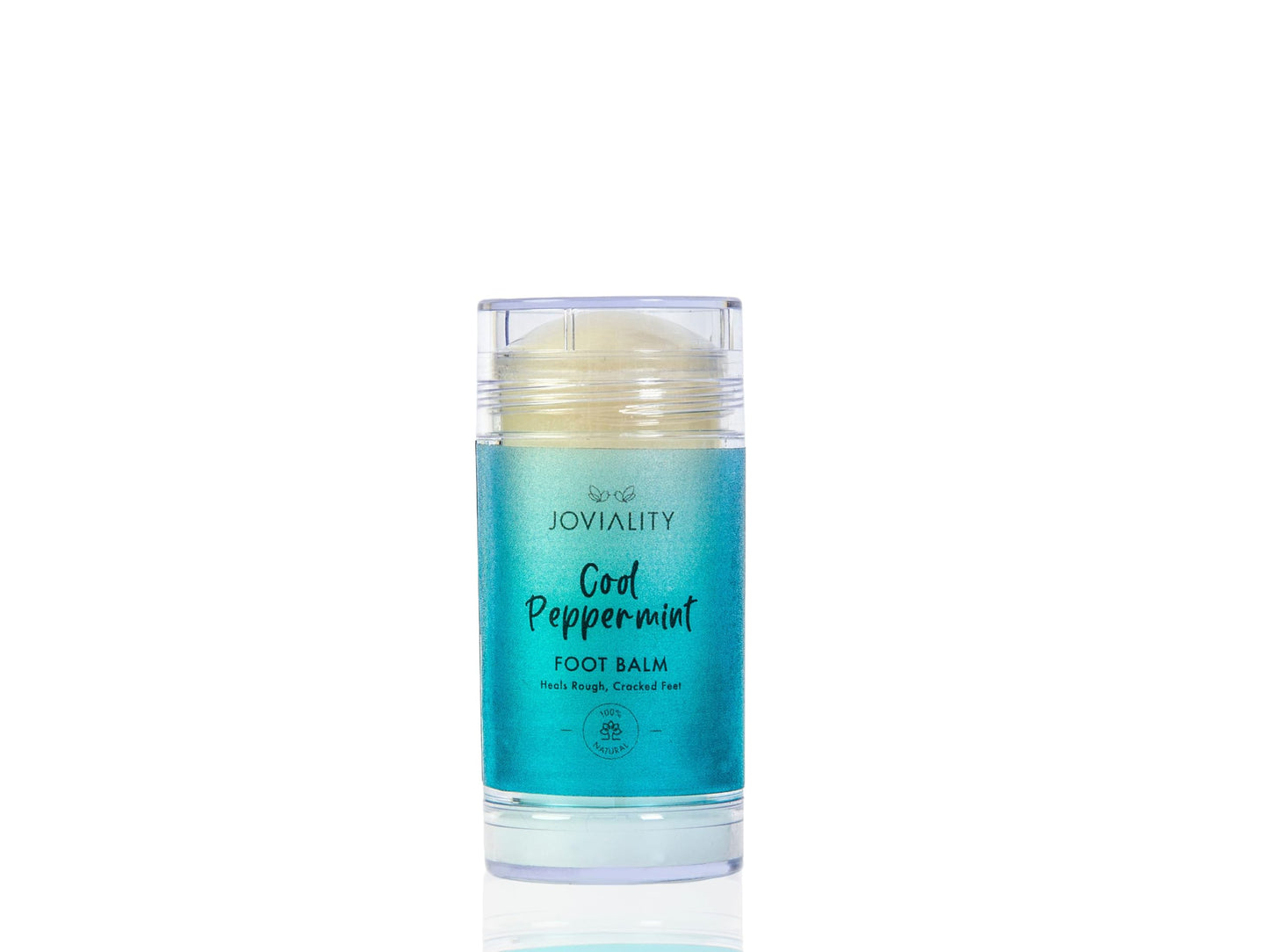 Joviality All Natural Foot Balm – Soothing Peppermint Formula for Cracked Heels, Hydrates and Heals Dry Skin, 100% Natural Ingredients, 30g