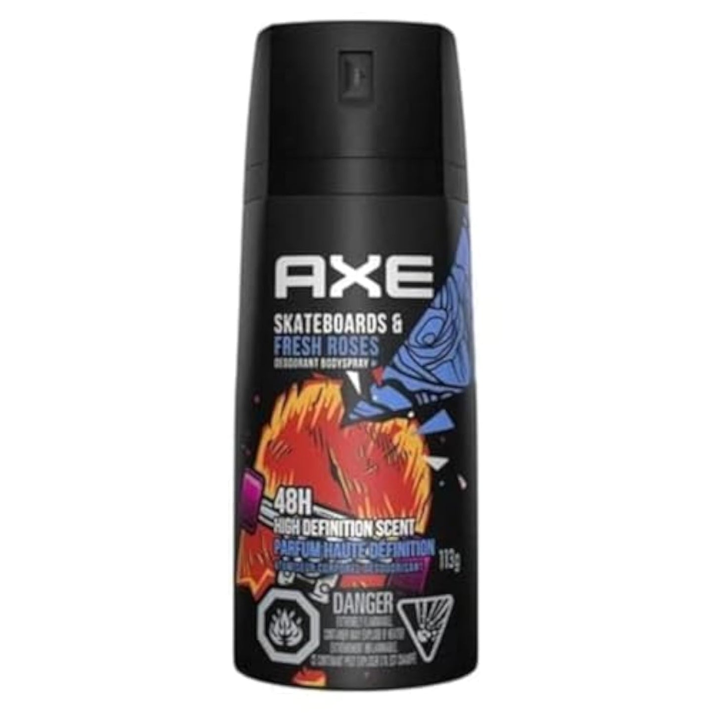AXE Skateboard and Fresh Roses Deodorant Body Spray 150ml - 48hr Irresistible Fragrance