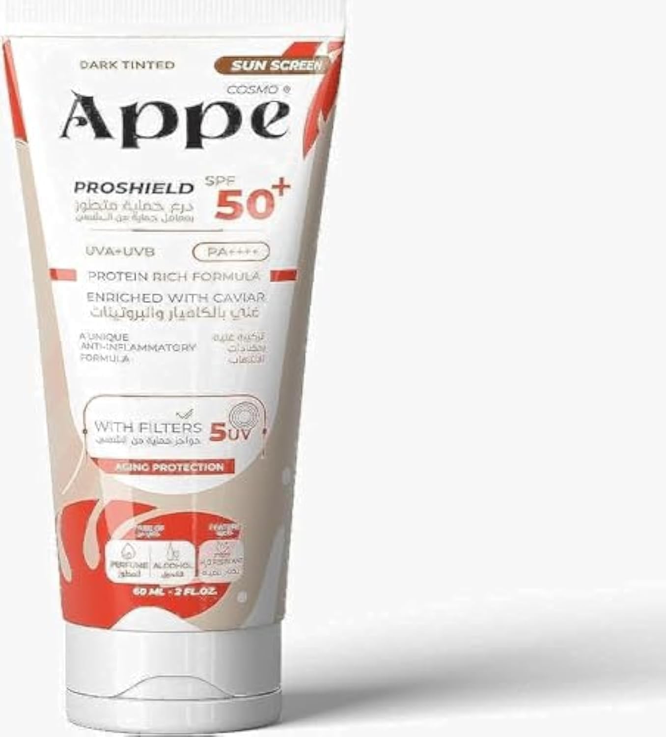 Cosmo APPE Medium Tinted Sunscreen Lotion SPF 50+ 60 Ml for All Skin Types